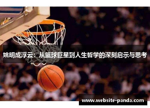 姚明成浮云：从篮球巨星到人生哲学的深刻启示与思考